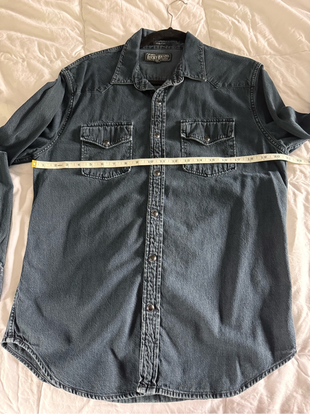 Lucky Brand Denim Button-Down Shirt - Blue